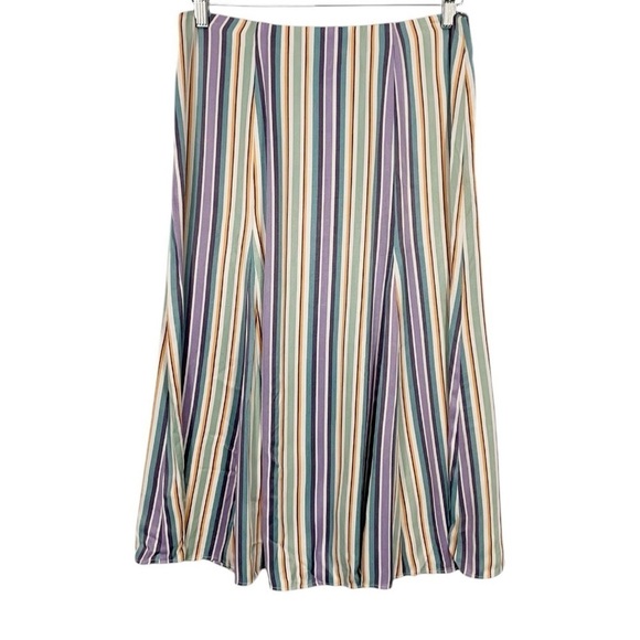 Anthropologie Maeve Freya Striped Midi Skirt Size 6 - Picture 3 of 10